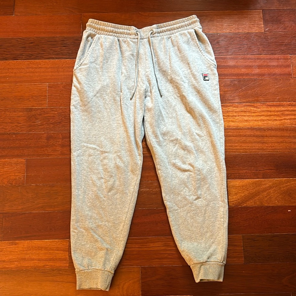 Fila French Terry Jogger. Size: L. Color: Heather Grey.